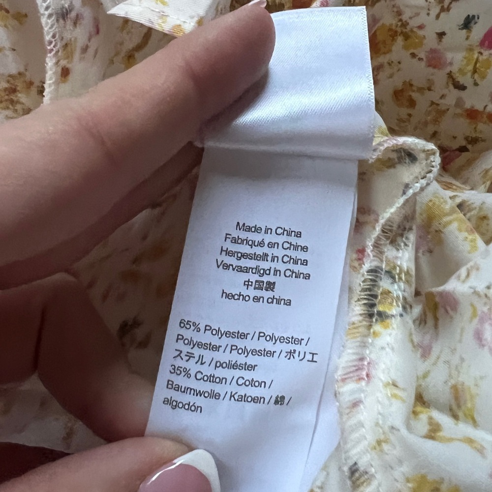 J. Crew Smocked-waist pleated dress in soft posies 4 - Picture 4 of 4